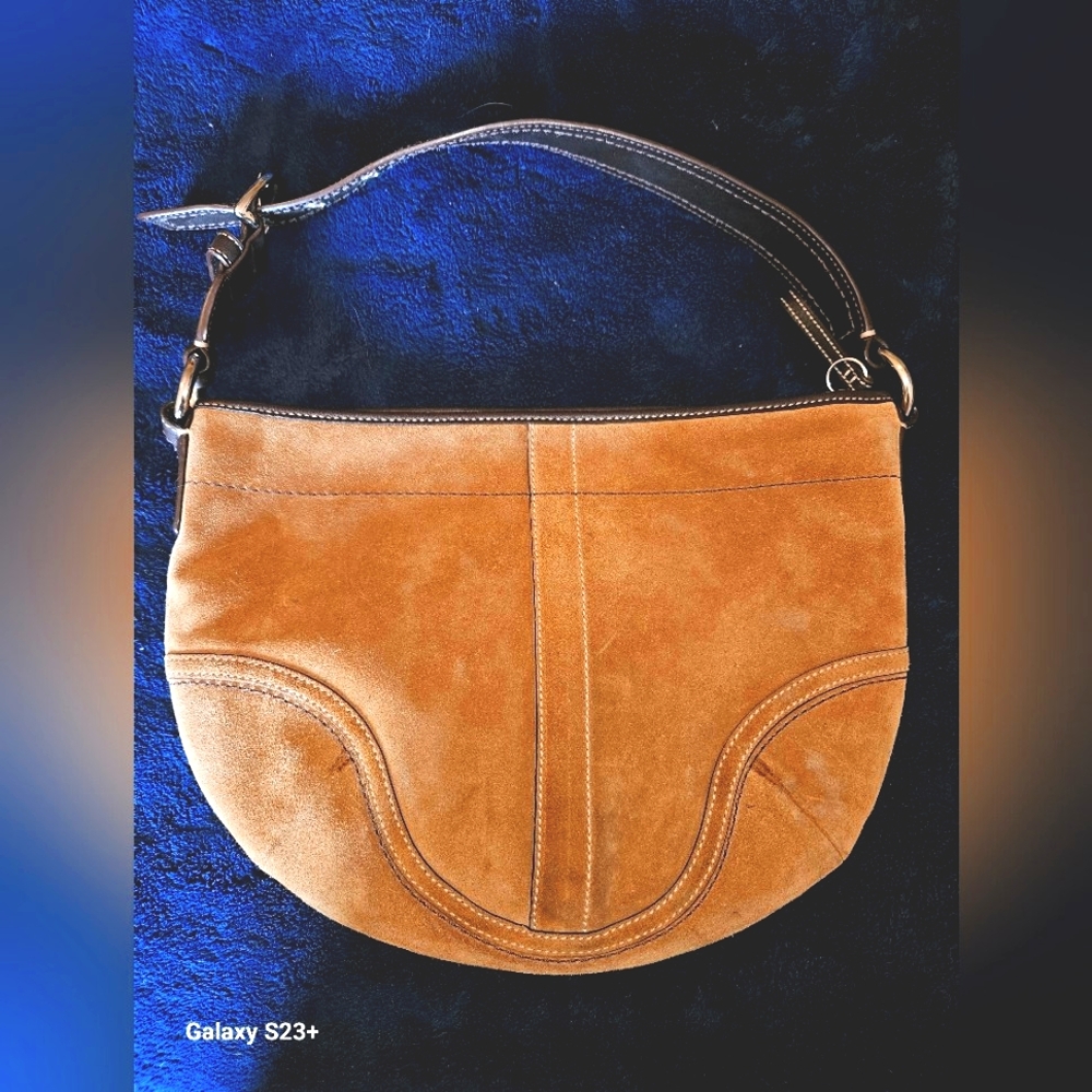NWOT suede Coach Hobo